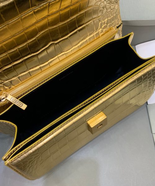 Balenciaga Gossip Small Shoulder Bag Gold, For Women, Women's Bags 9.1in/23cm