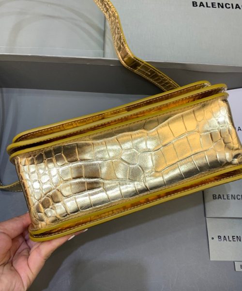 Balenciaga Gossip Small Shoulder Bag Gold, For Women, Women's Bags 9.1in/23cm