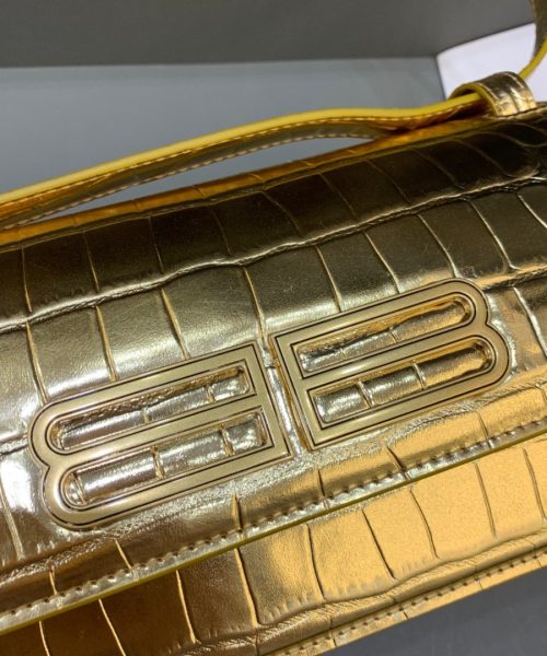 Balenciaga Gossip Small Shoulder Bag Gold, For Women, Women's Bags 9.1in/23cm