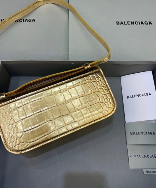 Balenciaga Gossip Small Shoulder Bag Gold, For Women, Women's Bags 9.1in/23cm