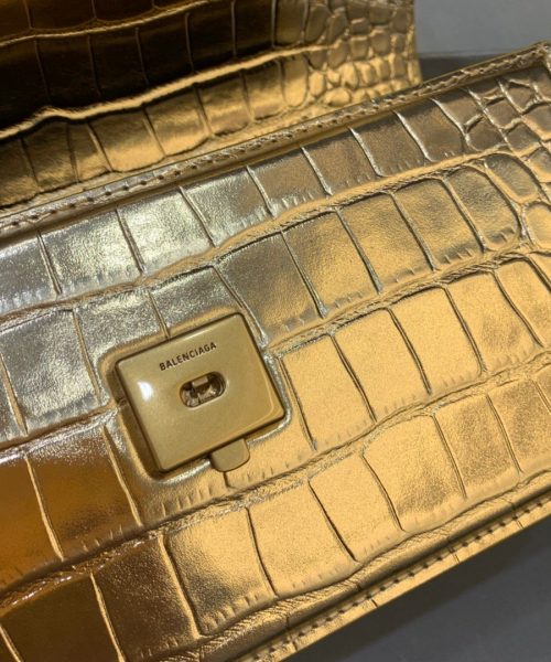 Balenciaga Gossip Small Shoulder Bag Gold, For Women, Women's Bags 9.1in/23cm