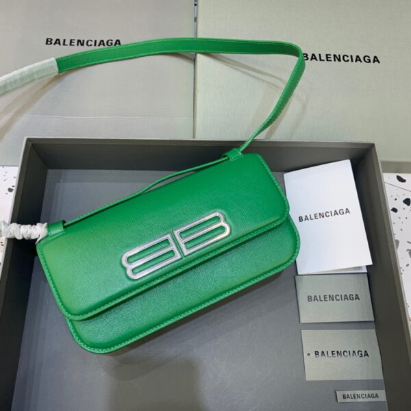 Balenciaga Gossip Small Shoulder Bag Green, For Women, Women's Bags 9.1in/23cm