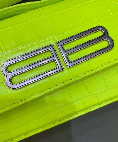 Balenciaga Gossip Small Shoulder Bag Green Neon, For Women, Women's Bags 9.1in/23cm