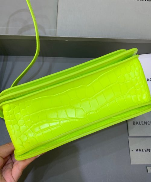 Balenciaga Gossip Small Shoulder Bag Green Neon, For Women, Women's Bags 9.1in/23cm