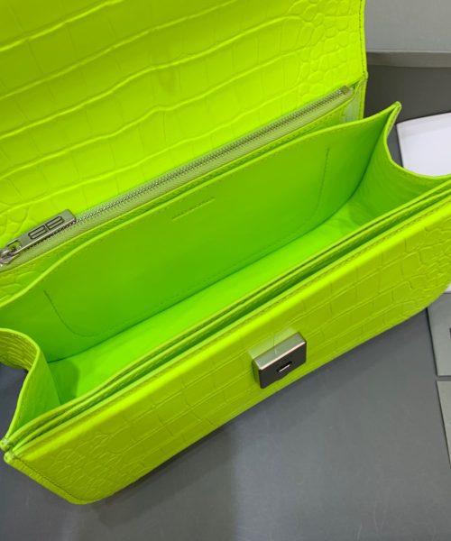 Balenciaga Gossip Small Shoulder Bag Green Neon, For Women, Women's Bags 9.1in/23cm