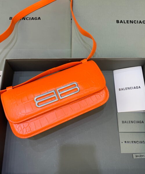 Balenciaga Gossip Small Shoulder Bag Orange, For Women, Women's Bags 9.1in/23cm