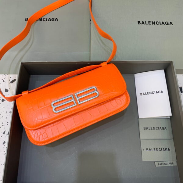Balenciaga Gossip Small Shoulder Bag Orange, For Women, Women's Bags 9.1in/23cm