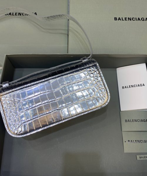 Balenciaga Gossip Small Shoulder Bag Sliver, For Women, Women's Bags 9.1in/23cm