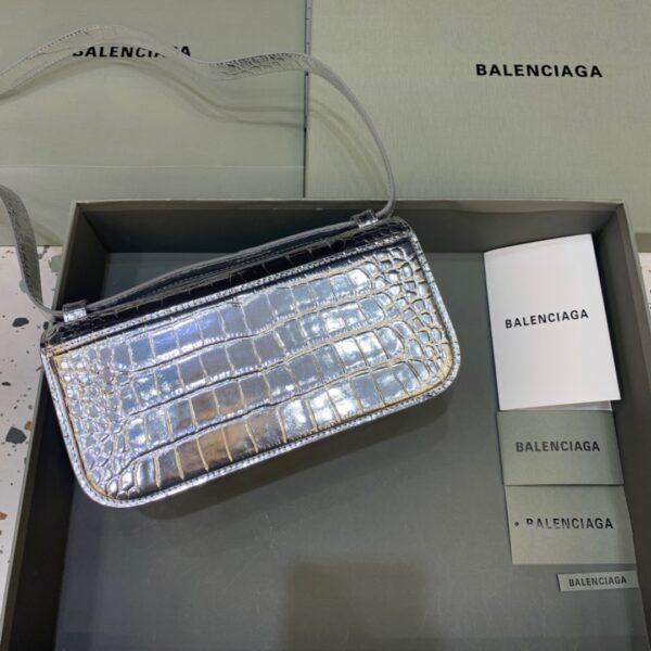 Balenciaga Gossip Small Shoulder Bag Sliver, For Women, Women's Bags 9.1in/23cm
