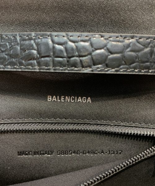 Balenciaga Hourglass Handbag In Black, For Women, Women's Bags 9.8in/25cm