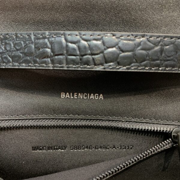 Balenciaga Hourglass Handbag In Black, For Women, Women's Bags 9.8in/25cm
