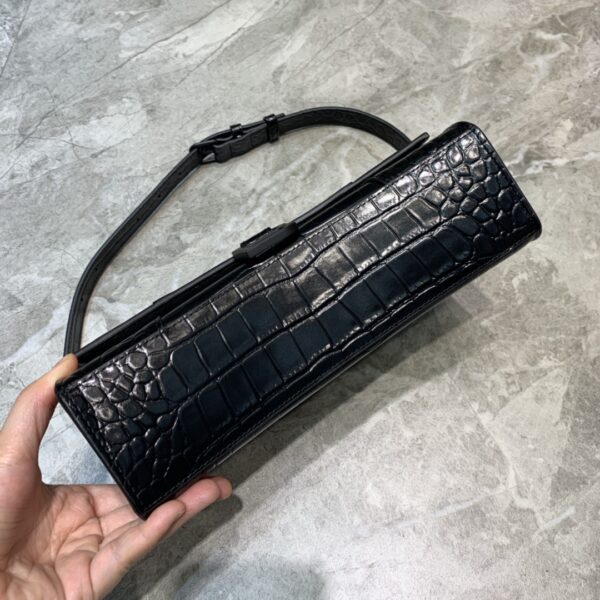 Balenciaga Hourglass Handbag In Black, For Women, Women's Bags 9.8in/25cm