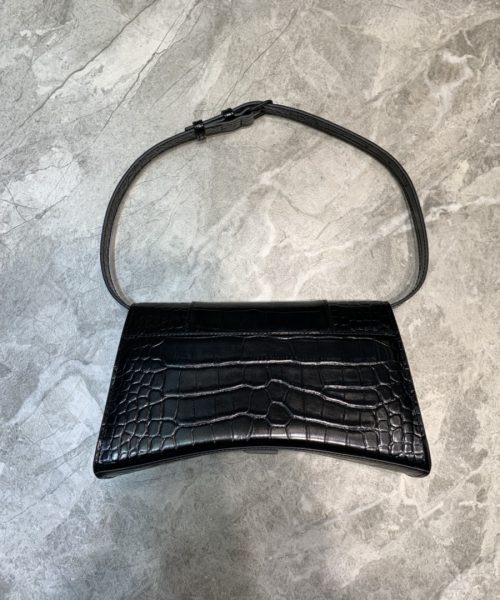Balenciaga Hourglass Handbag In Black, For Women, Women's Bags 9.8in/25cm