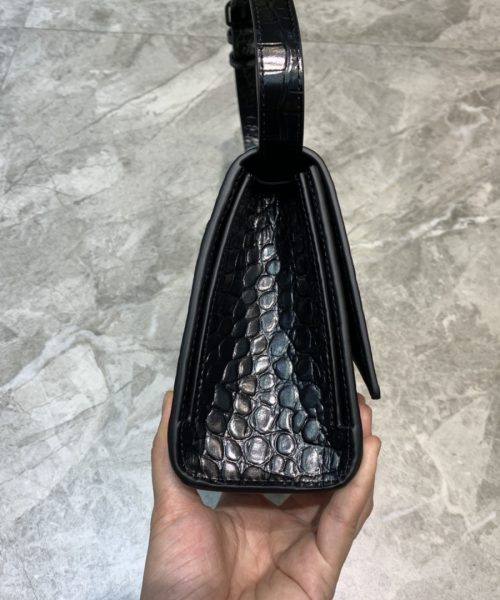 Balenciaga Hourglass Handbag In Black, For Women, Women's Bags 9.8in/25cm