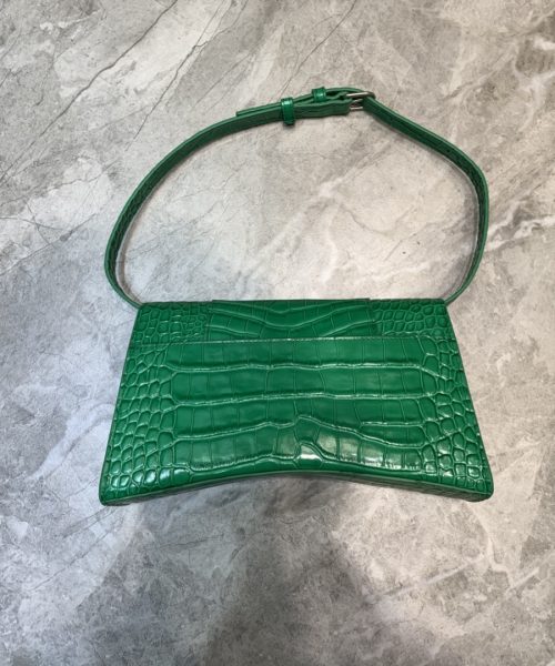 Balenciaga Hourglass Handbag In Green, For Women, Women's Bags 9.8in/25cm