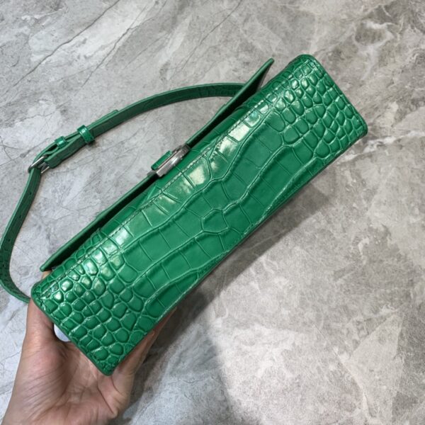 Balenciaga Hourglass Handbag In Green, For Women, Women's Bags 9.8in/25cm