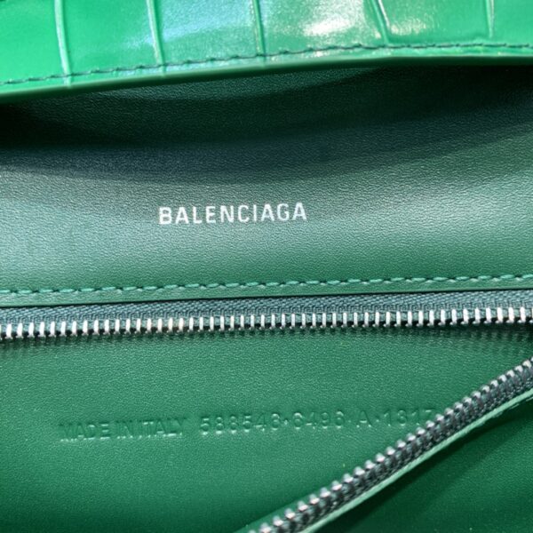 Balenciaga Hourglass Handbag In Green, For Women, Women's Bags 9.8in/25cm