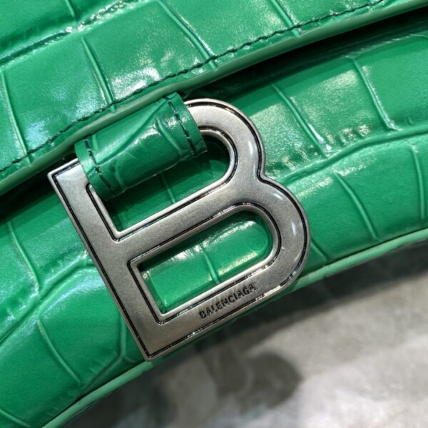 Balenciaga Hourglass Handbag In Green, For Women, Women's Bags 9.8in/25cm