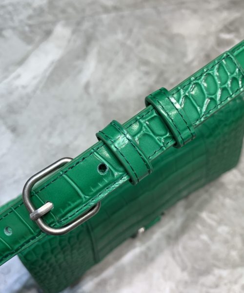 Balenciaga Hourglass Handbag In Green, For Women, Women's Bags 9.8in/25cm