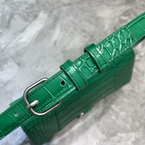 Balenciaga Hourglass Handbag In Green, For Women, Women's Bags 9.8in/25cm
