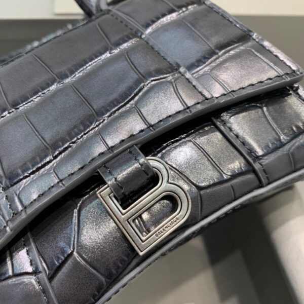Balenciaga Hourglass Mini Handbag In Black, For Women, Women's Bags 4.7in/12cm