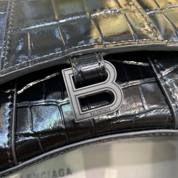 Balenciaga Hourglass Mini Handbag In Black, For Women, Women's Bags 4.7in/12cm