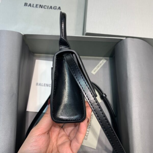 Balenciaga Hourglass Mini Handbag In Black, For Women, Women's Bags 4.7in/12cm