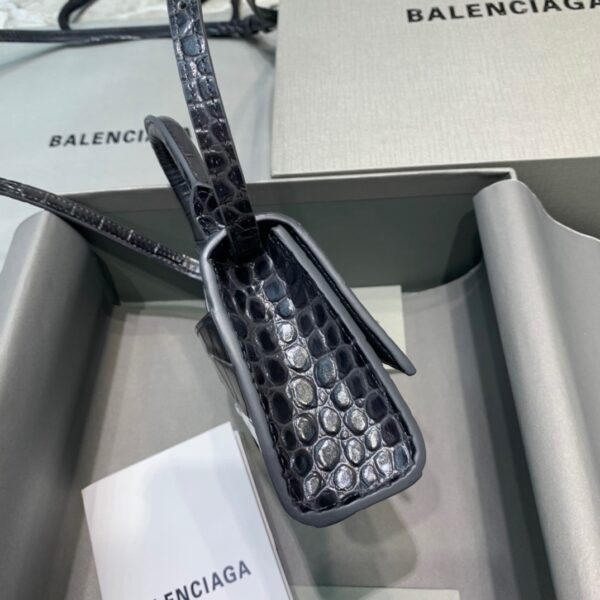 Balenciaga Hourglass Mini Handbag In Black, For Women, Women's Bags 4.7in/12cm