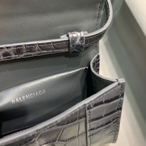 Balenciaga Hourglass Mini Handbag In Black, For Women, Women's Bags 4.7in/12cm
