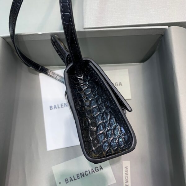 Balenciaga Hourglass Mini Handbag In Black, For Women, Women's Bags 4.7in/12cm