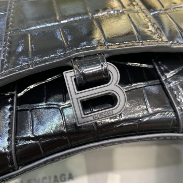 Balenciaga Hourglass Mini Handbag In Black, For Women, Women's Bags 4.7in/12cm