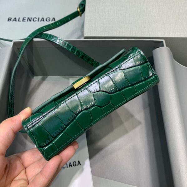Balenciaga Hourglass Mini Handbag In Green, For Women, Women's Bags 4.7in/12cm