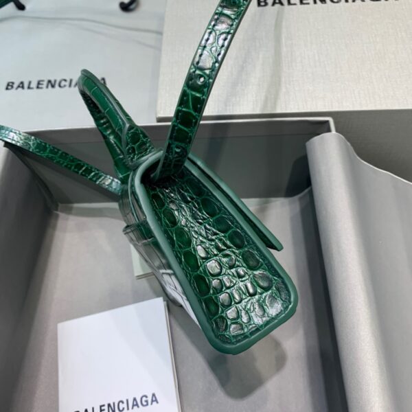 Balenciaga Hourglass Mini Handbag In Green, For Women, Women's Bags 4.7in/12cm