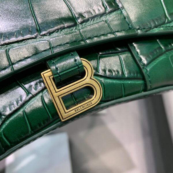 Balenciaga Hourglass Mini Handbag In Green, For Women, Women's Bags 4.7in/12cm