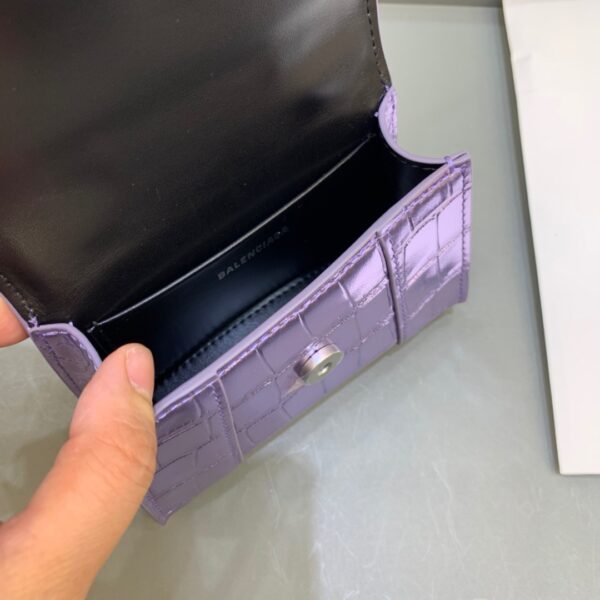 Balenciaga Hourglass Mini Handbag With Chain In Light Violet, For Women, Women's Bags 4.7in/12cm
