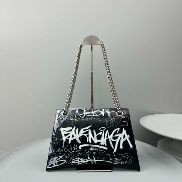 Balenciaga Hourglass Small Handbag Black For Women 12.2in/31cm