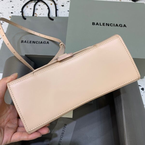Balenciaga Hourglass Small Handbag In Beige, For Women, Women's Bags 9in/23cm