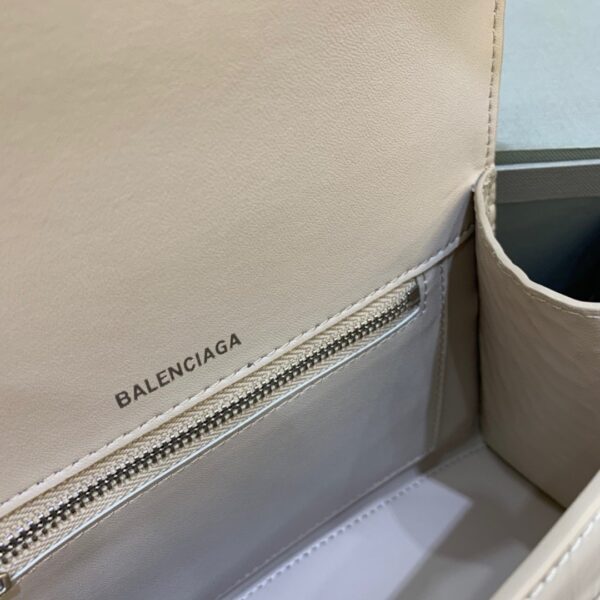 Balenciaga Hourglass Small Handbag In Beige, For Women, Women's Bags 9in/23cm