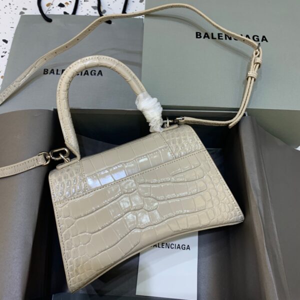 Balenciaga Hourglass Small Handbag In Beige, For Women, Women's Bags 9in/23cm