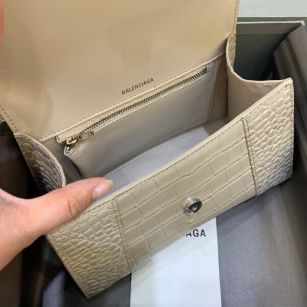 Balenciaga Hourglass Small Handbag In Beige, For Women, Women's Bags 9in/23cm