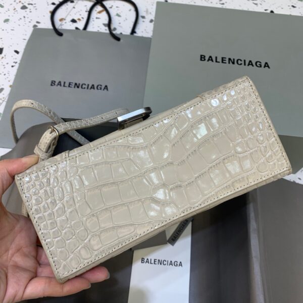 Balenciaga Hourglass Small Handbag In Beige, For Women, Women's Bags 9in/23cm
