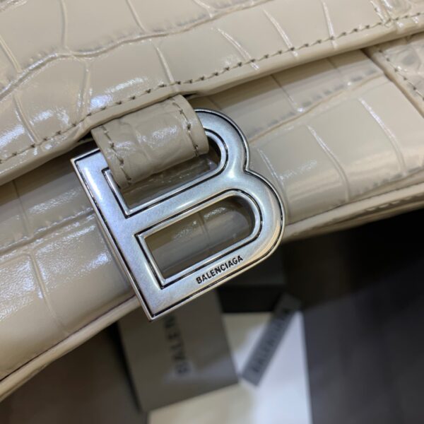 Balenciaga Hourglass Small Handbag In Beige, For Women, Women's Bags 9in/23cm