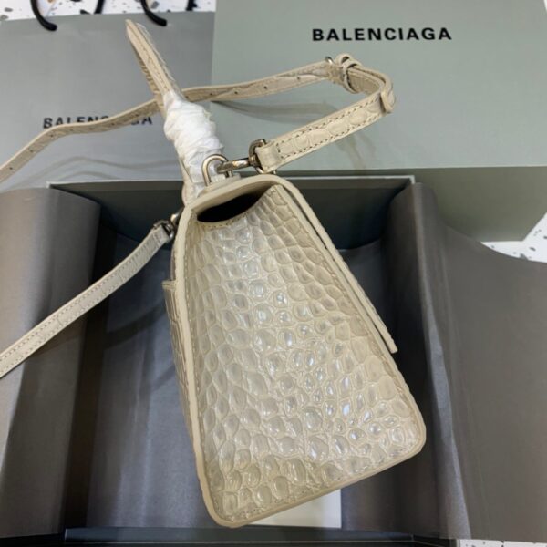Balenciaga Hourglass Small Handbag In Beige, For Women, Women's Bags 9in/23cm