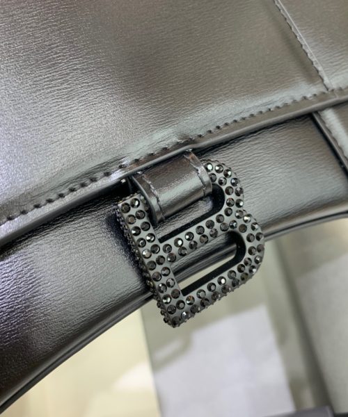 Balenciaga Hourglass Small Handbag In Black, For Women, Women's Bags 9in/23cm