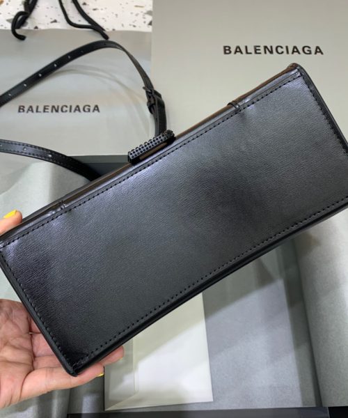 Balenciaga Hourglass Small Handbag In Black, For Women, Women's Bags 9in/23cm