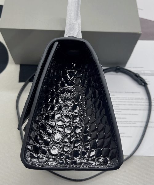 Balenciaga Hourglass Small Handbag In Black, For Women, Women's Bags 9in/23cm
