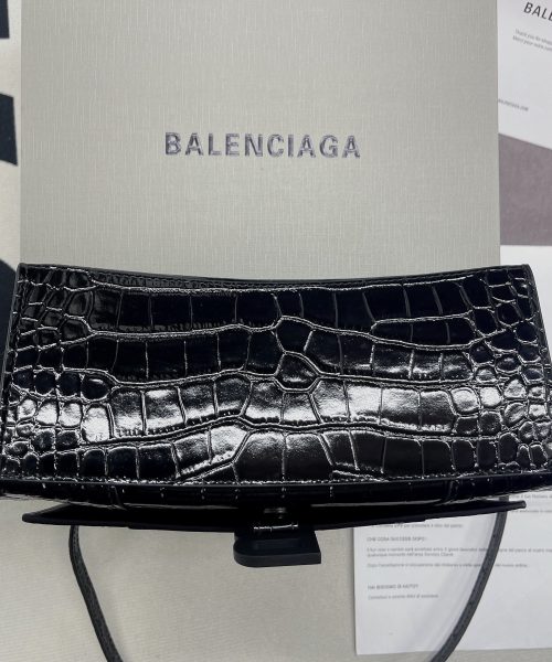 Balenciaga Hourglass Small Handbag In Black, For Women, Women's Bags 9in/23cm