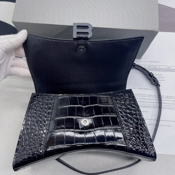 Balenciaga Hourglass Small Handbag In Black, For Women, Women's Bags 9in/23cm