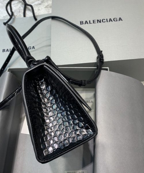 Balenciaga Hourglass Small Handbag In Black, For Women, Women's Bags 9in/23cm