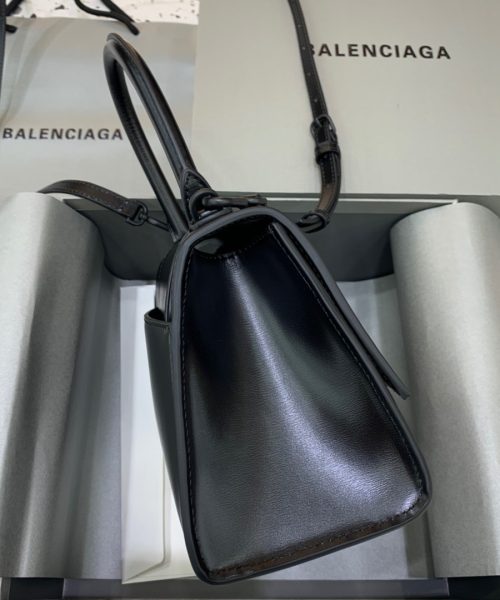 Balenciaga Hourglass Small Handbag In Black, For Women, Women's Bags 9in/23cm